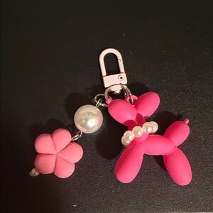 Keychain Balloon Dog Pink